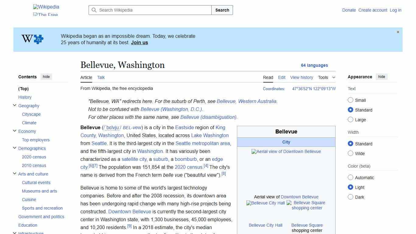 Bellevue, Washington - Wikipedia